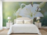 fotobehang witte lely slaapkamer - 96516320